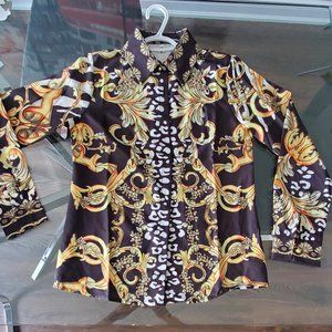Royalty Print Blouse